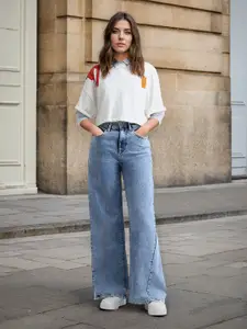 Flying Machine K-Street X High Rise Baggy Fit Jeans