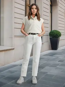 Flying Machine Women High-Rise Stretchable Straight Fit Jeans