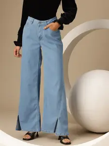 Chemistry Women Wide Leg Jeans with Slits on the Sides