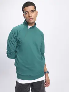 Kook N Keech Asymmetric Neck Half Zipper Sweatshirt