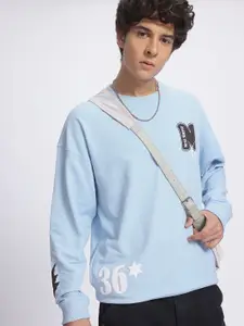 Kook N Keech Printed Drop-Shoulder Sleeve Sweatshirt