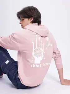 Kook N Keech Graphic Printed Relaxed Hooded Sweatshirt