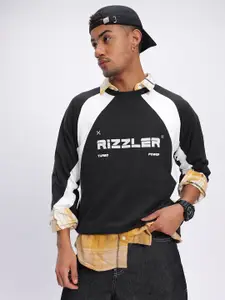 Kook N Keech Typo Printed Raglan Sleeves Sweatshirt