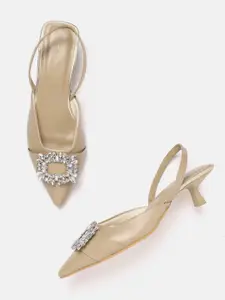 Lino Perros Embellished Kitten Pumps