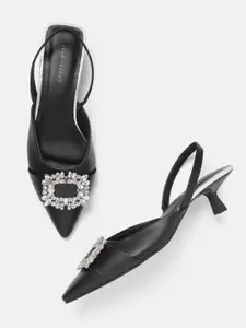 Lino Perros Embellished Kitten Pumps