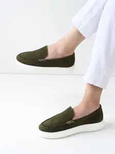 Mast & Harbour Women Suede Loafers