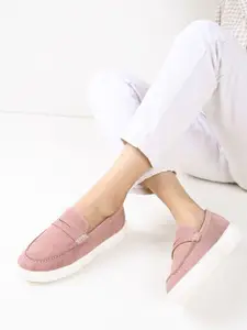 Mast & Harbour Women Suede Loafers