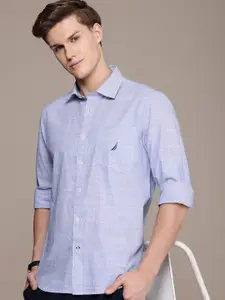 Nautica Men Smart Slim Fit Striped Casual Shirt