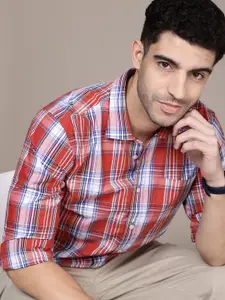 Nautica Men Smart Slim Fit Checked Casual Shirt