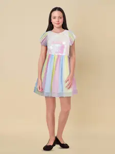 Allen Solly Junior Striped A-Line Dress
