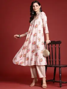 Indo Era Floral Printed Kurta