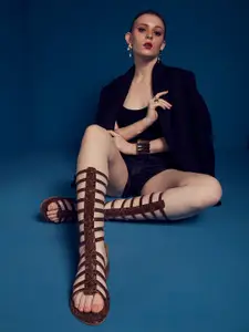 Tao Paris Women Gladiators with Buckles Flats