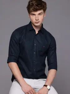 Louis Philippe Sport Slim Fit Printed Pure Cotton Casual Shirt