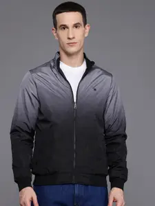 Louis Philippe Sport Reversible Ombre Effect Bomber Jacket