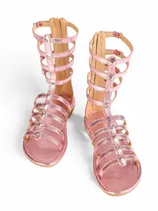 Tao Paris Women Gladiators with Buckles Flats