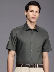 Louis Philippe Pure Cotton Classic Opaque Printed Formal Shirt