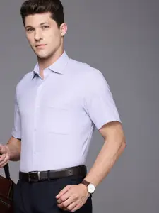 Louis Philippe Classic Fit Micro Checked Formal Shirt