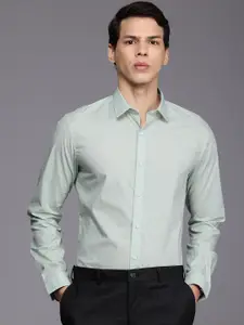 Louis Philippe Ath.Work Super Slim Fit Geometric Printed Semiformal Shirt