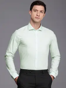 Louis Philippe Ath.Work Super Slim Fit Opaque Printed Semiformal Shirt