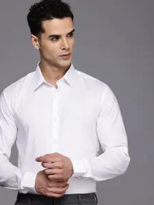 Louis Philippe Ath.Work  Super Slim Fit Opaque Checked Semiformal Shirt