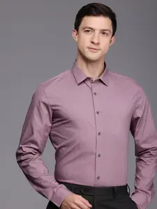 Louis Philippe Ath.Work Super Slim Fit Opaque Printed Semiformal Shirt