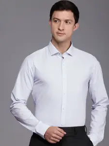 Louis Philippe Ath.Work Super Slim Fit Opaque Printed Semiformal Shirt