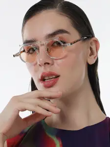 HAUTE SAUCE by  Campus Sutra HAUTE SAUCE by Campus Sutra Women Round Sunglasses with Polarised Lens AW24_HSSG2695