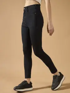 The Roadster Women Slim Fit High Rise Cropped Length Stretchable Denim Jeans