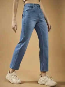 The Roadster Women Wide-Leg fit Mid Rise Regular Length Stretchable Denim Jeans