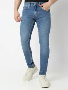 SPYKAR Men Super Skinny Fit Low-Rise Heavy Fade Stretchable Jeans
