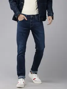SPYKAR Men Skinny Slim Fit Low-Rise Heavy Fade Stretchable Jeans