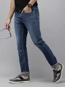 SPYKAR Men Slim Fit Low-Rise Light Fade Stretchable Jeans