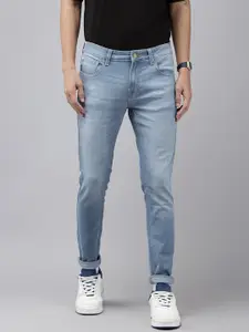 SPYKAR Men Super Skinny Fit Low-Rise Light Fade Stretchable Jeans