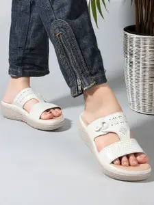 The Roadster Lifestyle Co  Laser Cut Platform Pumps