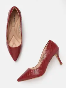 Van Heusen Slim Heeled Textured Pumps