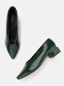 Van Heusen Pointed Toe Block Heeled Pumps