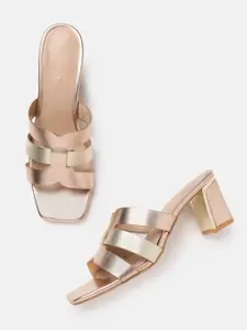 Van Heusen Open Toe Block Heels