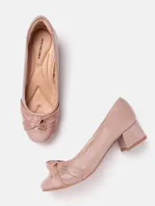 Van Heusen Block Heel Knot Detail Pumps