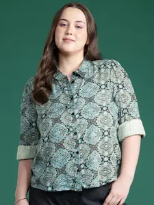 DressBerry Curve Printed Casual Shirt