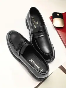 SHUAN Men Solid Formal Slip-ons Shoes