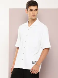 Kook N Keech Men Cuban Collar Relaxed Fit Premium Casual Shirt