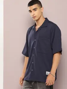 Kook N Keech Men Lapel Collar Relaxed Fit Casual Shirt