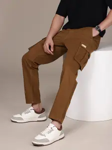 FCUK Men Smart Easy Wash Cargos Trousers