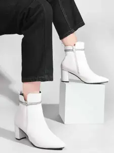 SHUZ TOUCH Women Solid Regular Boots