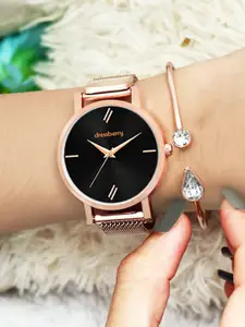 DressBerry Women Dial & Bracelet Style Straps Analogue Watch DBSet24 Set-09