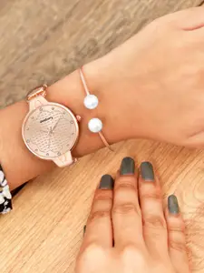 DressBerry Women Dial & Bracelet Style Straps Analogue Watch DBSet24 Set-18