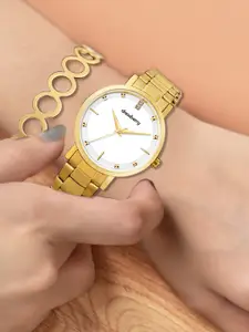 DressBerry Women Patterned Dial & Bracelet Style Straps Analogue Watch DBSet24 Set-31