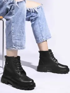 JM Looks Women Solid Chunky Boots