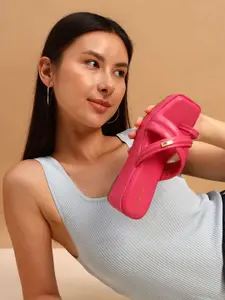 Lavie Open Toe PU Wedge Heel Sandals