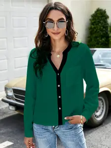 Stylecast X Slyck 
Women Comfort Solid Opaque Casual Shirt